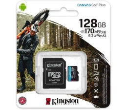 Memoria MicroSD Kingston Canvas Go Plus 128GB 170R U3 V30 170MB/s