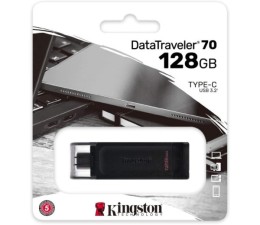 Pendrive Memoria USB-C 3.2 Kingston DataTraveler 70 128GB DT70/128GB