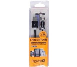 Cable Digivolt CB-8218 Nylon iPhone Lightning - Negro