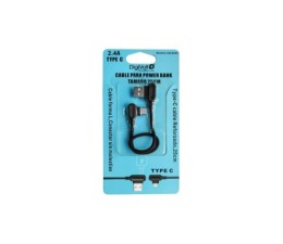 Cable USB A a Tipo C Digivolt CB-8254 Forma L - Negro