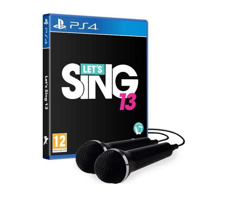 Juego PS4 Let's Sing 13 + 2 Microfonos