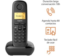 Telefono Fijo Gigaset Inalambrico A270 - Negro