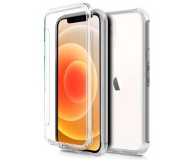 Funda Cool Silicona 3D para Iphone 12 mini (Transparente Frontal + Trasera)