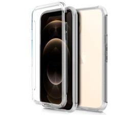 Funda Cool Silicona 3D para Iphone 12 Pro Max (Transparente Frontal + Trasera)