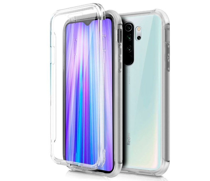 Funda Cool Silicona 3D para Xiaomi Redmi Note 8 pro (Transparente Frontal + Trasera)