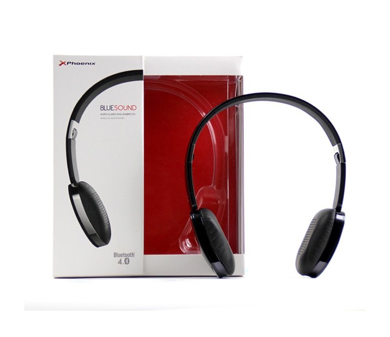 Auriculares Bluetooth con micro Phoenix Bluesound - Negro PHBLUESOUNDB
