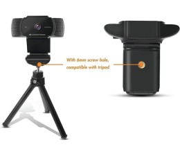 Webcam 2K Conceptronic AMDIS02B 5MP / 30 FPS / Microfono Integrado