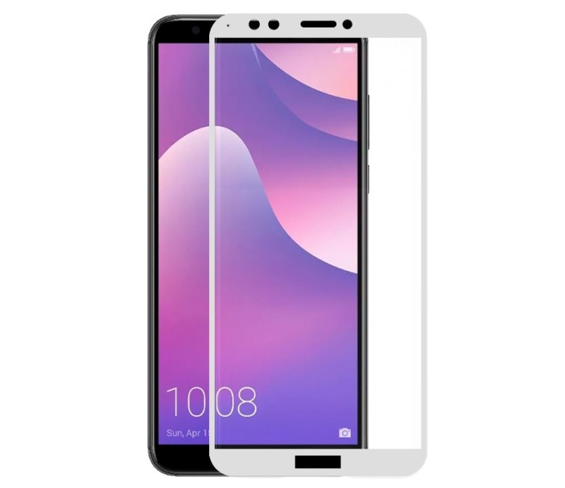 Protector Pantalla Cristal Templado Cool Huawei Y7 2018 / Honor 7C (3D Blanco)