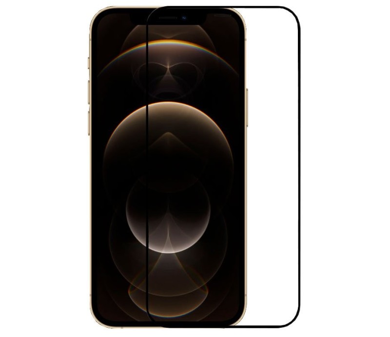 Protector Cristal Templado Cool Apple iPhone 12 Pro Max (Full 3D Negro)