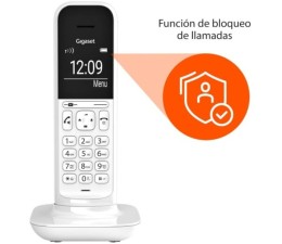 Telefono Fijo Gigaset Inalambrico Siemens CL390 Blanco