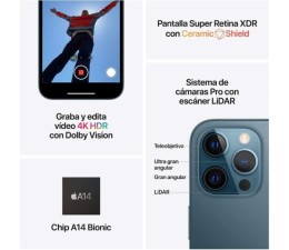 Smartphone Apple iPhone 12 Pro Max 128GB - Plata (EXPOSICION)