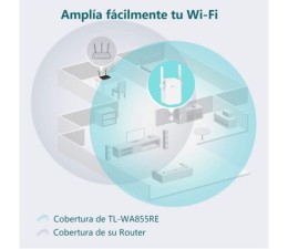 Repetidor Wifi N300 TP-Link TL-WA855RE