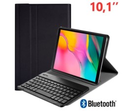 Funda con Teclado Cool Samsung Galaxy Tab A (2019) T510 / T515 Polipiel Negro