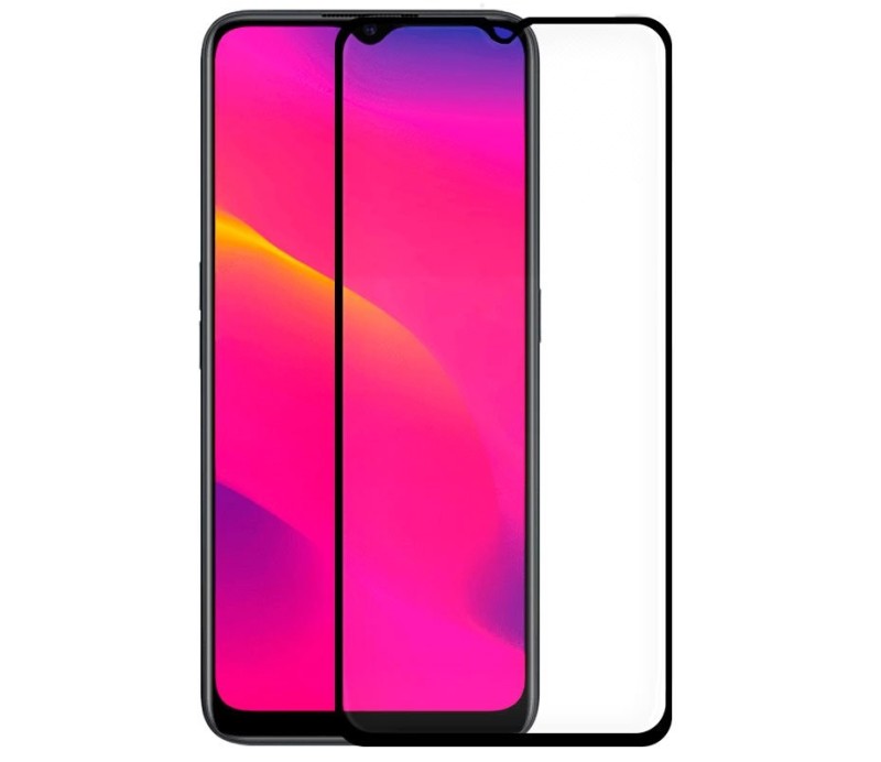 Protector Pantalla Cristal Templado Cool Realme 5 / 5i / Oppo A5 (2020) / A9 (2020) FULL 3D Negro
