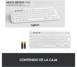 Teclado Logitech K380 Bluetooth Multi-Device - Blanco