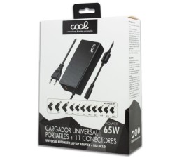 Cargador Universal Cool para Portatil 65W + 11 Conectores USB QC3.0