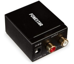 Convertidor Audio Digital Optico a Analogico DAC Fonestar FO-37DA