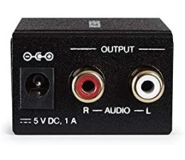 Convertidor Audio Digital Optico a Analogico DAC Fonestar FO-37DA