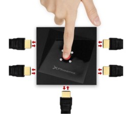 Switch Splitter HDMI Bidireccional 4K Phoenix PHHDMISPLITTER4