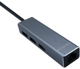 HUB 3 Puertos USB 3.2 + RJ-45 Aisens A106-0401