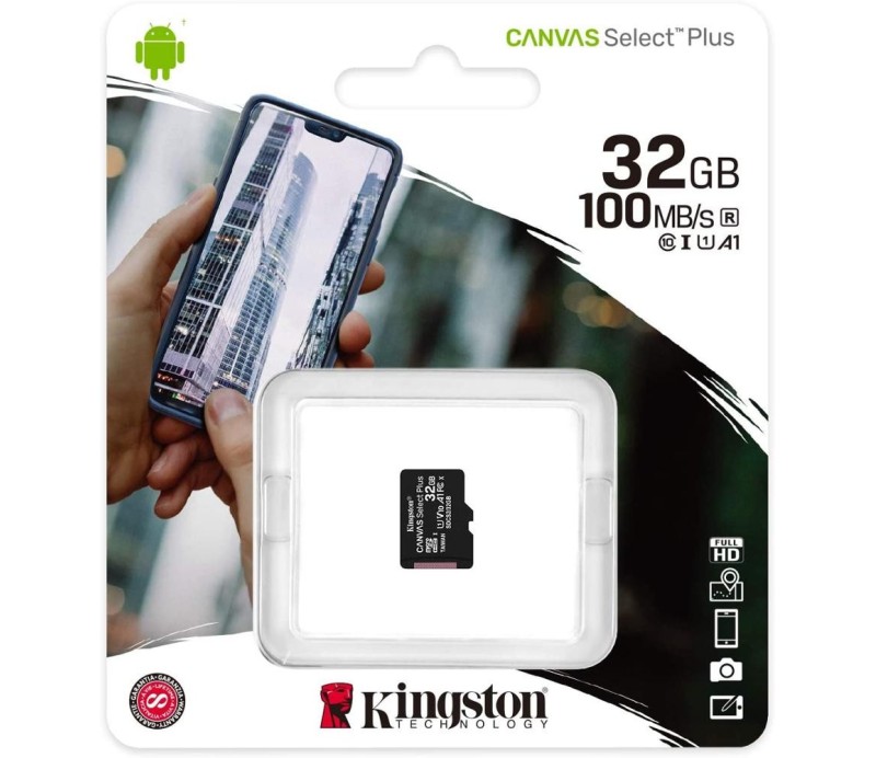Memoria MicroSD Kingston Canvas Select Plus 32GB