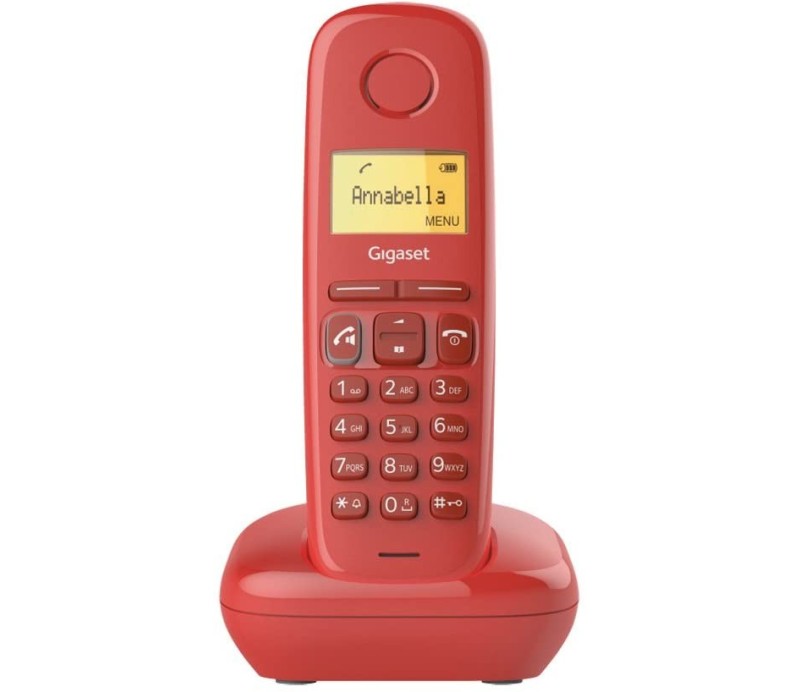 Telefono Fijo Gigaset Inalambrico A270 - Rojo
