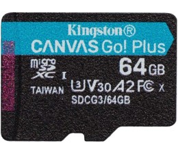 Memoria MicroSD Kingston Canvas Go Plus 170R U3 V30 64GB