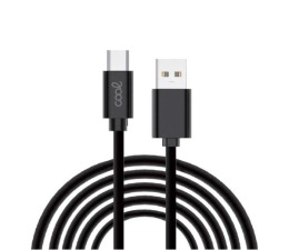 Cable Cool USB-A Compatible Tipo C (3m) Negro 2.4A