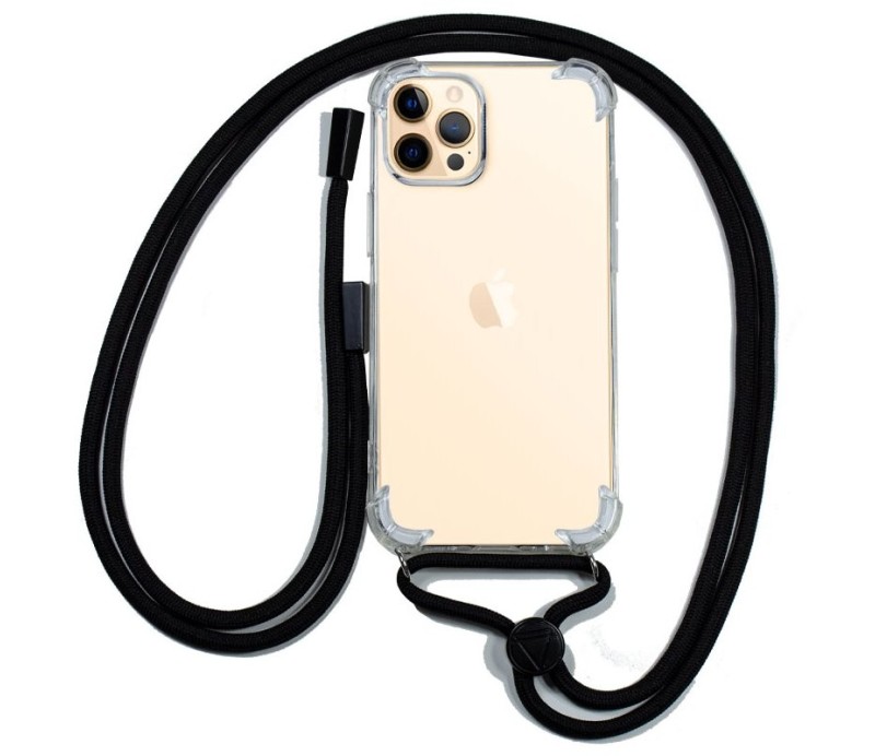 Funda Cool Apple iPhone 12 Pro Max - Cordón Negro