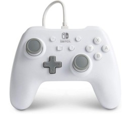 Mando Nintendo Switch con cable - Blanco White Matte