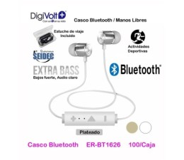 Auriculares Bluetooth Digivolt BT-1626-1627 - Blanco