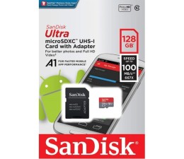 Memoria MicroSD Sandisk Ultra Clase 10 128GB