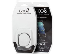 Correa Cool para Xiaomi Mi Band 5 / 6 / 7 - Metal Plata
