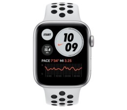 Smartwatch Apple Watch Series 6 40mm GPS + Celular M07C3TY/A - Nike Plata / Blanco (EXPOSICION)