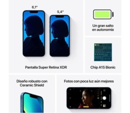 Smartphone Apple iPhone 13 256GB - Azul