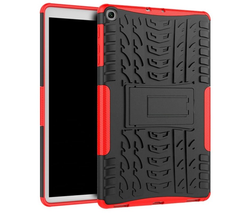 Funda Cool Samsung Galaxy Tab A7 T500 / T505 Hard Case 10.4" - Negro y Rojo