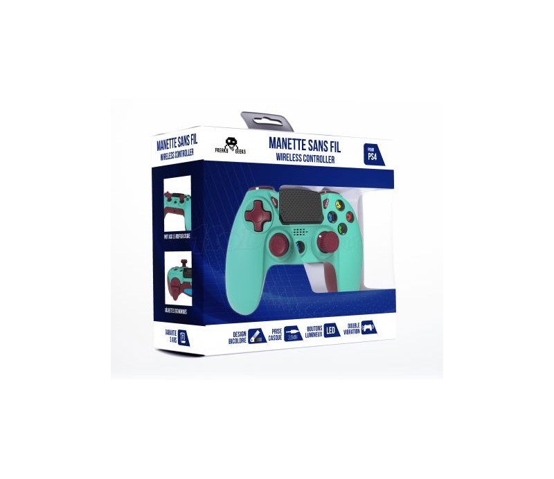 Mando PS4 Freaks & Geeks Bluetooth Inalambrico - Azul Turquesa