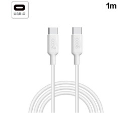 Cable USB Compatible Universal 3.0 Tipo C a Tipo C 1m Cool C-006 - Blanco