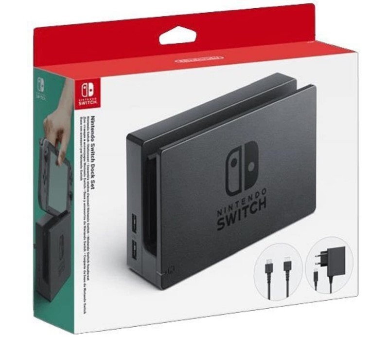 Dock Set Nintendo Switch - Base + Adaptador Corriente + HDMI