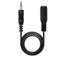 Cable Audio Jack 3.5 Macho/Hembra 3m Nanocable 10.24.0203