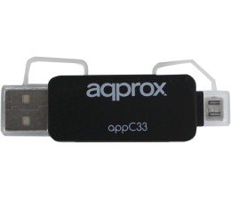 Adaptador MicroSD/SD/MMC a USB/MicroUSB Approx APPC33