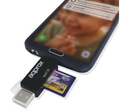 Adaptador MicroSD/SD/MMC a USB/MicroUSB Approx APPC33
