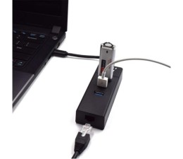 Hub 3 Puertos USB 3.1 + 1 Puerto LAN Gigabyte - Conexion Tipo C Ewent EW1141