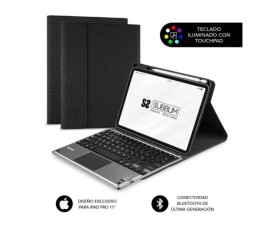 Funda con Teclado Retroiluminado para iPad Pro 11" Keytab Pro Touchpad LT4-BTPI50 - Negro