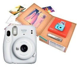 Camara Instantanea Instax Mini 11 Bundle Grandes Aventuras - Ice White