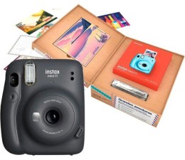 Camara Instantanea Instax Mini 11 Bundle Grandes Aventuras - Charcoal