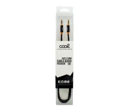 Cable Jack 3.5mm a Jack 3.5mm Cool Audio Nylon 1m - Negro