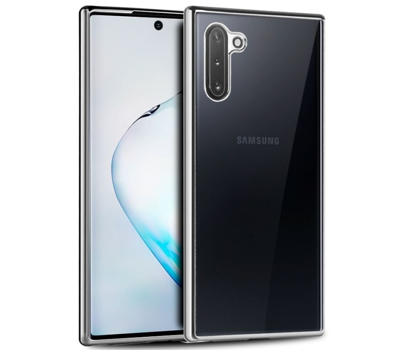 Funda Cool Samsung N970 Galaxy Note 10 Borde Metalizado Plata