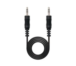 Cable Audio Estereo Jack 3.5mm 5m Macho-Macho Nanocable 10.24.0105 - Negro