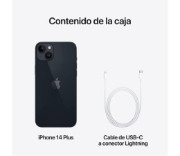 Smartphone Apple iPhone 14 Plus 128GB MQ4X3ZD/A - Negro Midnight